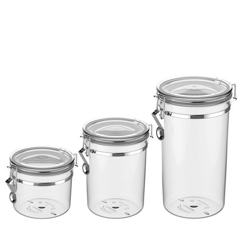 Kit Pote Hermético c/ Presilha 1L, 1,6L, 2,1L Napoli - Soprano