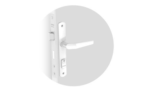 Fechadura Externa ESP15 20X53 PY45 Branco Popline - Soprano