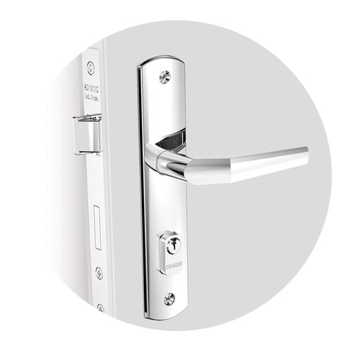 Fechadura Externa Reta ESP26 40X53 PY53 Cromado Popline - Soprano