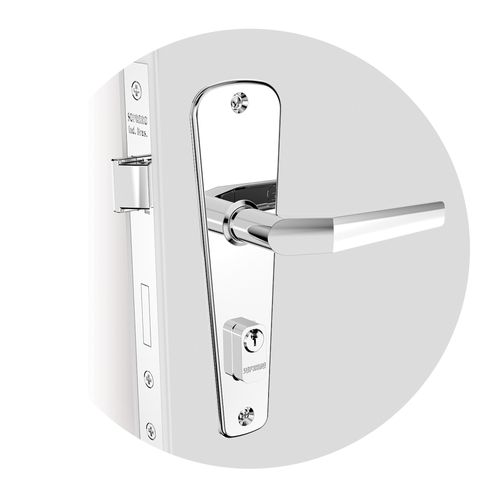 Fechadura Externa ESP11 PY53 Cromado Popline - Soprano