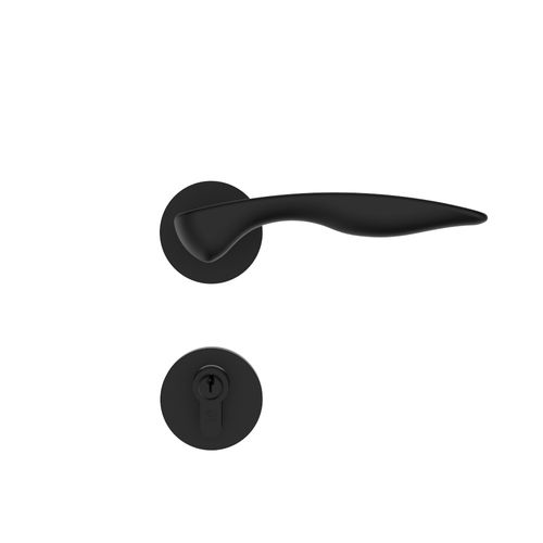 Fechadura Externa ROS59 PY75 Preto Fosco Presto - Soprano