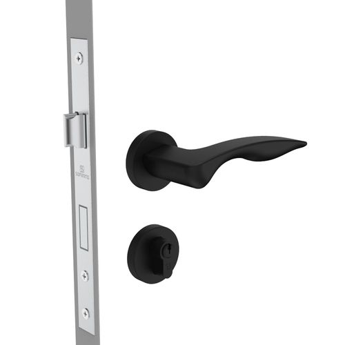 Fechadura Externa ROS59 PY75 Preto Fosco Presto - Soprano