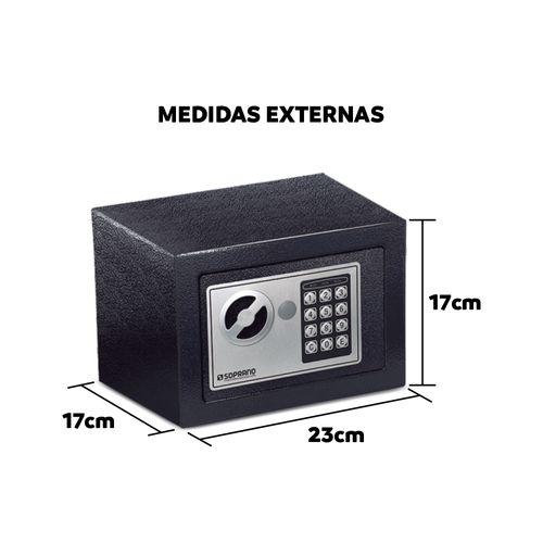 Cofre Eletrônico Digital com Abertura por Senha - Soprano