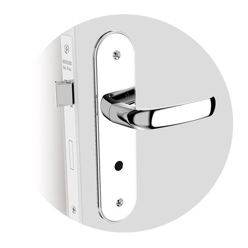 Fechadura Ícaro Way Banheiro Reta ESP43 Cromado - Soprano