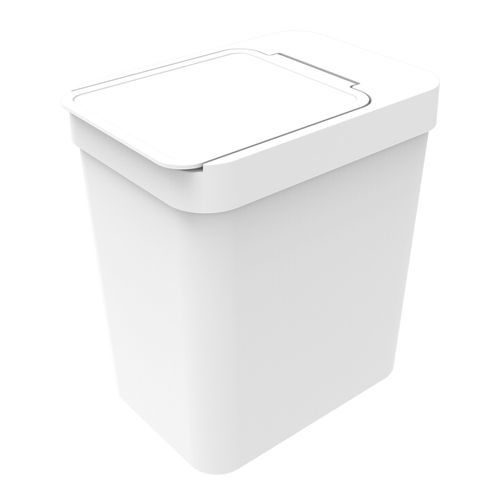 Lixeira com Porta Sacos de Lixo 5 L Branco - Soprano