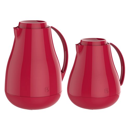 Kit Bule Térmico Vermelho 750ml e 1L Sonetto - Soprano