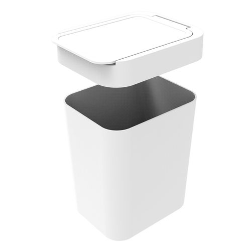 Lixeira 2,5 L Branco - Soprano