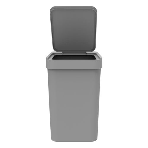 Lixeira com Porta Sacos de Lixo 5 L Cinza - Soprano