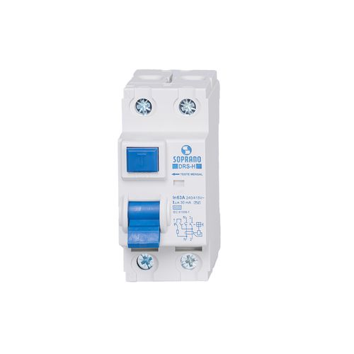 Interruptor Diferencial Residual - Drs2 H-063A - Soprano