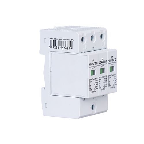 Dispositivo De Proteção Contra Surtos 60K Classe I/II Dps 3 - Soprano