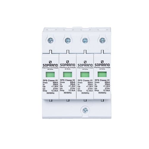 Dispositivo Proteção Surto DPS Tetra 275Vca 60kA - Soprano