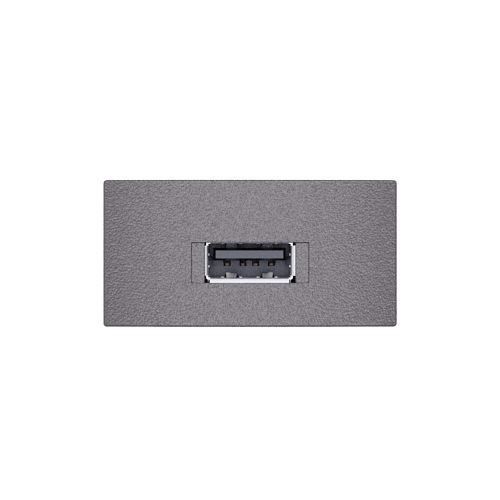 Módulo Tomada USB 2.1A Bivolt Concreto Revitá - Soprano