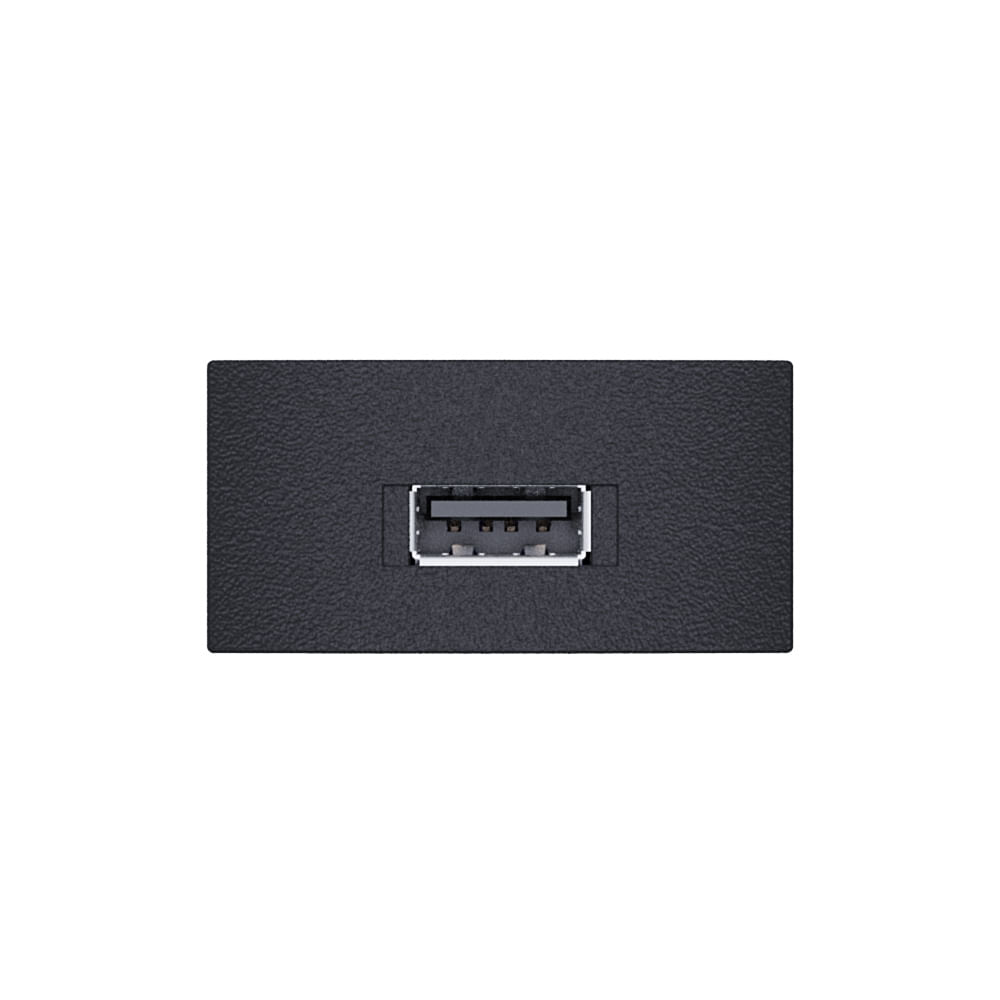 Módulo Tomada USB 2.1A Bivolt Carbono Revitá - Soprano