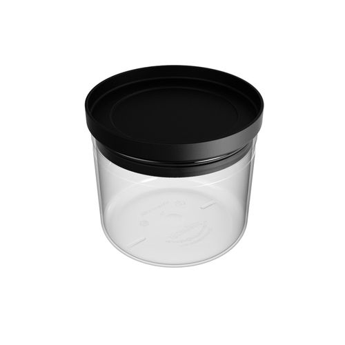 Pote Hermético 1 L Transparente/Preto Napoli - Soprano