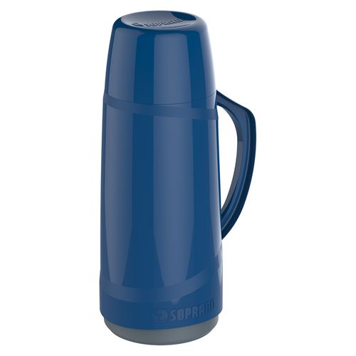 Garrafa Térmica Cristal 650 ml Azul - Soprano