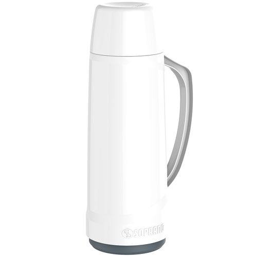 Garrafa Térmica 1 L Branco Cristal - Soprano