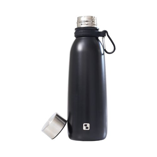 Garrafa Squeeze de Inox 700 ml Preto Urbano - Soprano