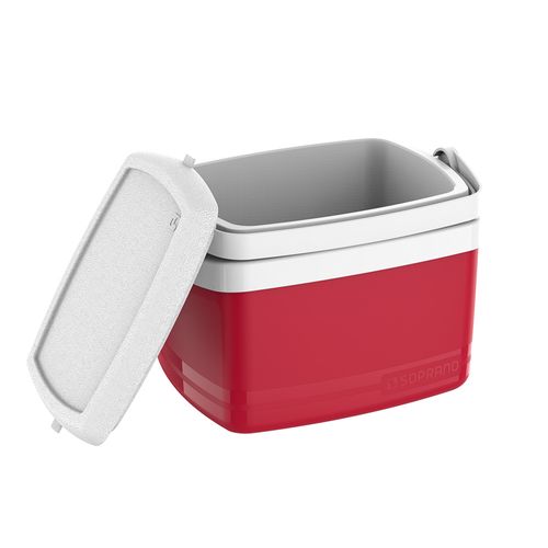 Kit Caixa Térmica Cooler 32L+12L+5L Vermelho - Soprano