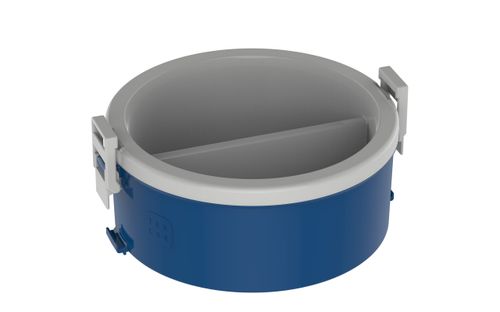 Marmita Divisória Dupla 1,5 L Azul Tekcor - Soprano