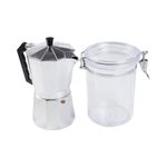 Kit-Cafeteira-Italiana-450ml---Pote-para-Cafe-16L---Soprano