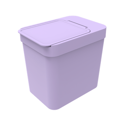 Lixeira com Porta Sacos de Lixo 4 L Lavender - Soprano