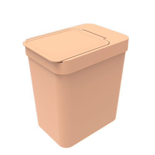 Lixeira com Porta Sacos de Lixo 4 L Argila - Soprano