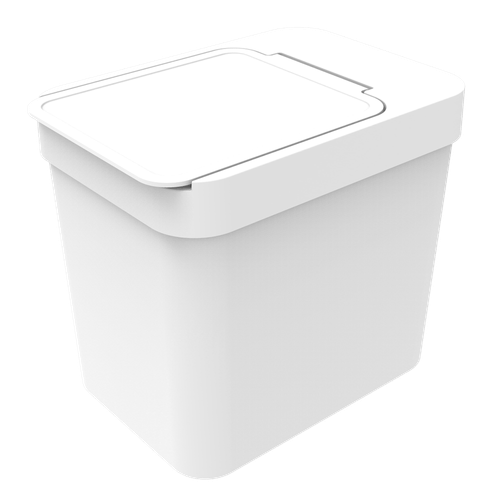 Lixeira com Porta Sacos de Lixo 4 L Branco - Soprano