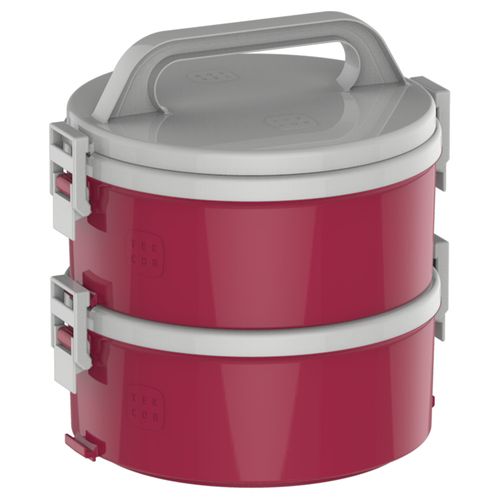 Conjunto Marmita Térmica 2 Unidades Vermelho Tekcor Soprano
