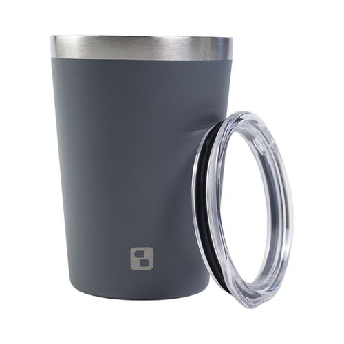 Copo Térmico de Inox com Tampa 300 ml Cinza Everest - Soprano