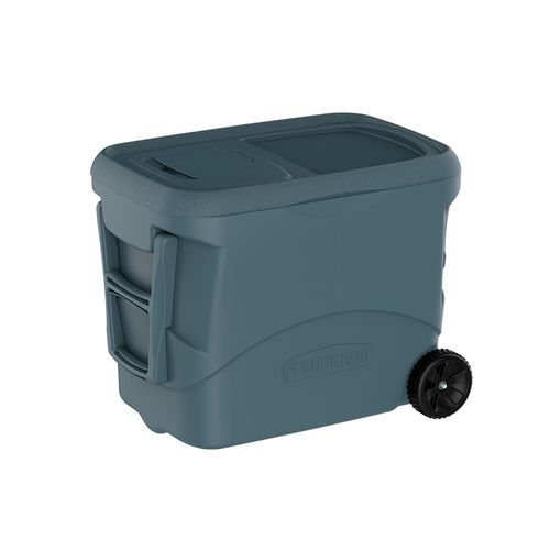 Caixa Térmica Cooler Rodas 50 L Cinza Tropical - Soprano
