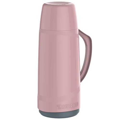Garrafa Térmica 650 ml Rosa Cristal - Soprano