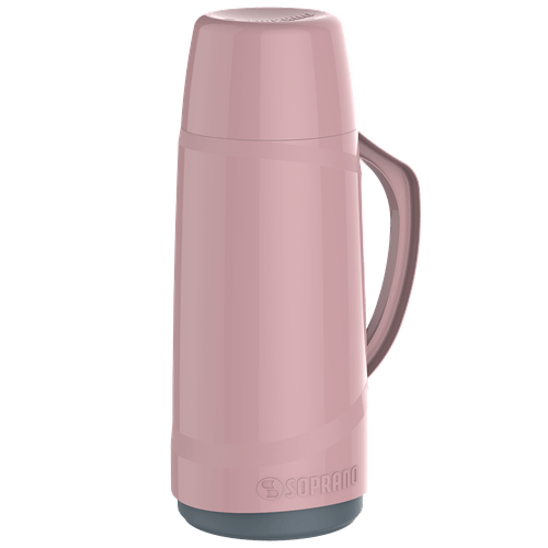 Garrafa Térmica Cristal 650ml Rosa - Soprano