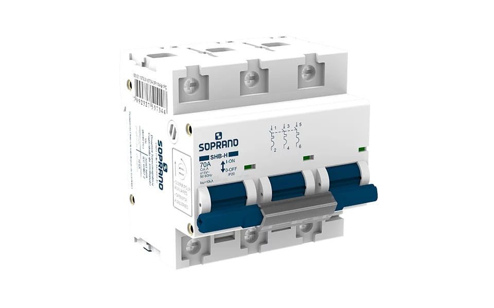 Disjuntor Tripolar SHB3 H-125A - 10 kA - Soprano - Soprano