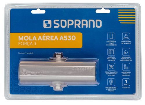 Mola Aérea A530 Força 3 Prata Blister - Soprano