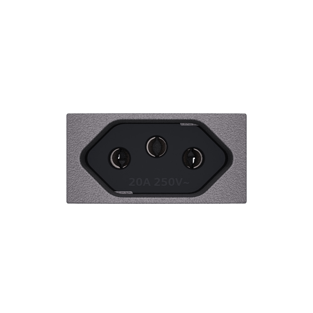 Módulo Tomada 2P+T Protegida 20A 250V Concreto Revitá - Soprano