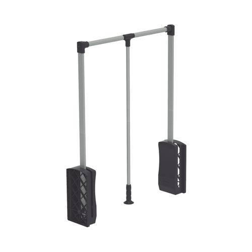 Cabideiro Basculante Haste Extensível 830-1150mm prata - Soprano