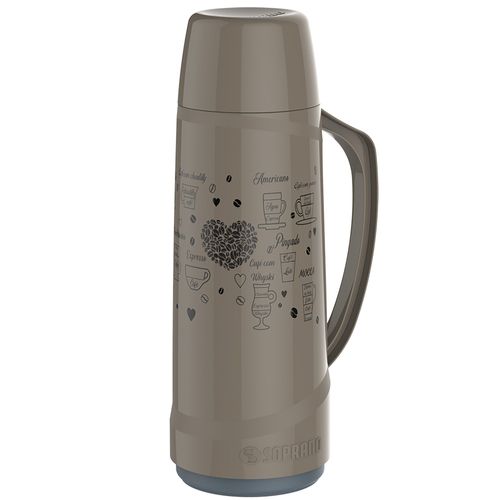 Garrafa Térmica Decorada 1 L Fendi Cristal - Soprano
