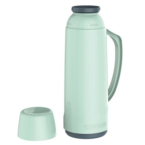 Garrafa Térmica 1 L Verde Claro Cristal - Soprano