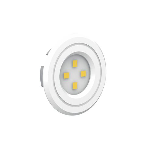 Kit 4 Luminárias Led Redonda Embutir 35mm 1.2W 6000K 110/220V Branco - Soprano