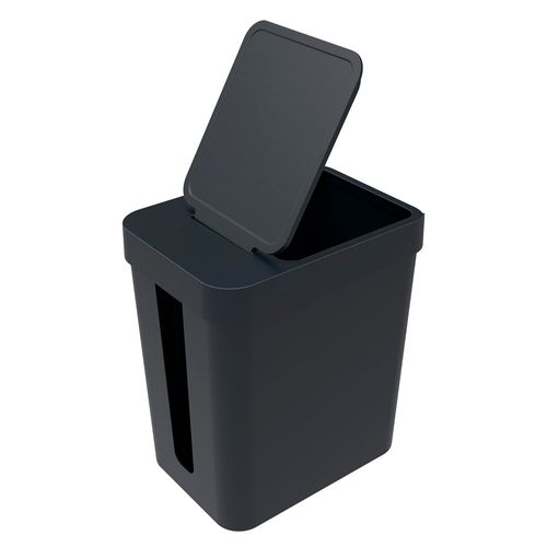 Lixeira com Porta Sacos de Lixo 5 L Preto - Soprano