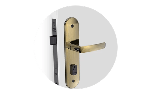 Fechadura Pali Externa ESP43 PY53 Antique Brass - Soprano