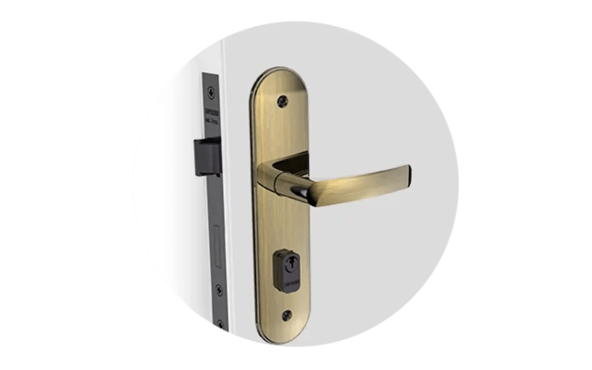 Fechadura Pali Externa ESP43 PY53 Antique Brass - Soprano - Soprano