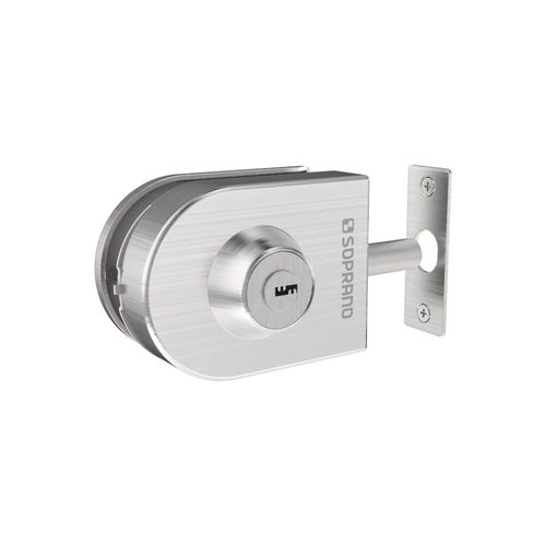 Fechadura porta vidro correr inox pressão VV 057 PK- Soprano