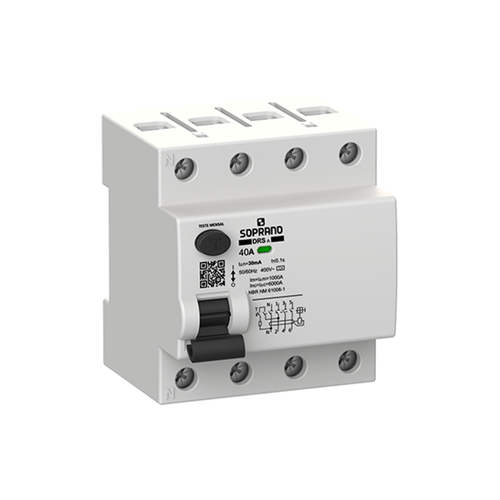 Interruptor Diferencial Residual DRS-A 4 Polos 40A - Soprano