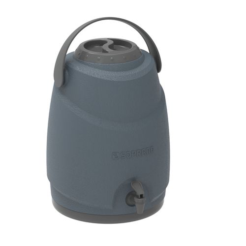 Botijão Isotérmico com Torneira 12 L Cinza Escuro Aspen - Soprano