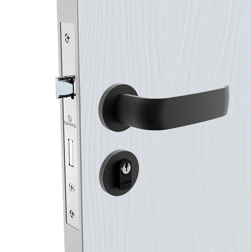 Fechadura Grand Ícaro Externa ROS22 40X53 Preto Fosco - Soprano