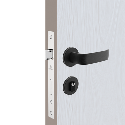 Fechadura Grand Ícaro Externa ROS38 PY53 Preto Fosco - Soprano