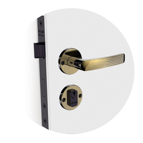 Fechadura Paliway Externa ROS23 PY53 Antique Brass - Soprano