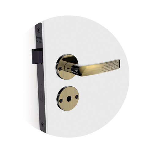 Fechadura Banheiro 40x53 ROS23 Antique Brass Paliway - Soprano