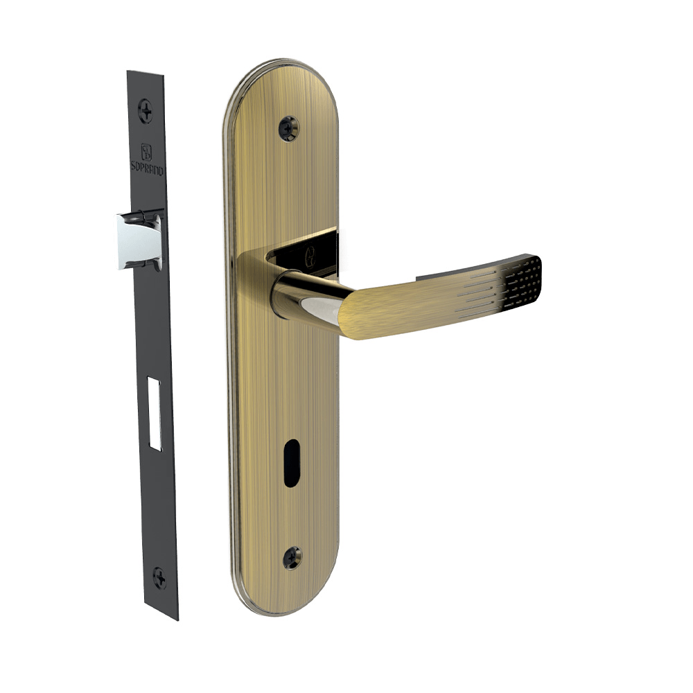 Fechadura Banheiro 40x53 ESP43 Antique Brass Pali Way - Soprano